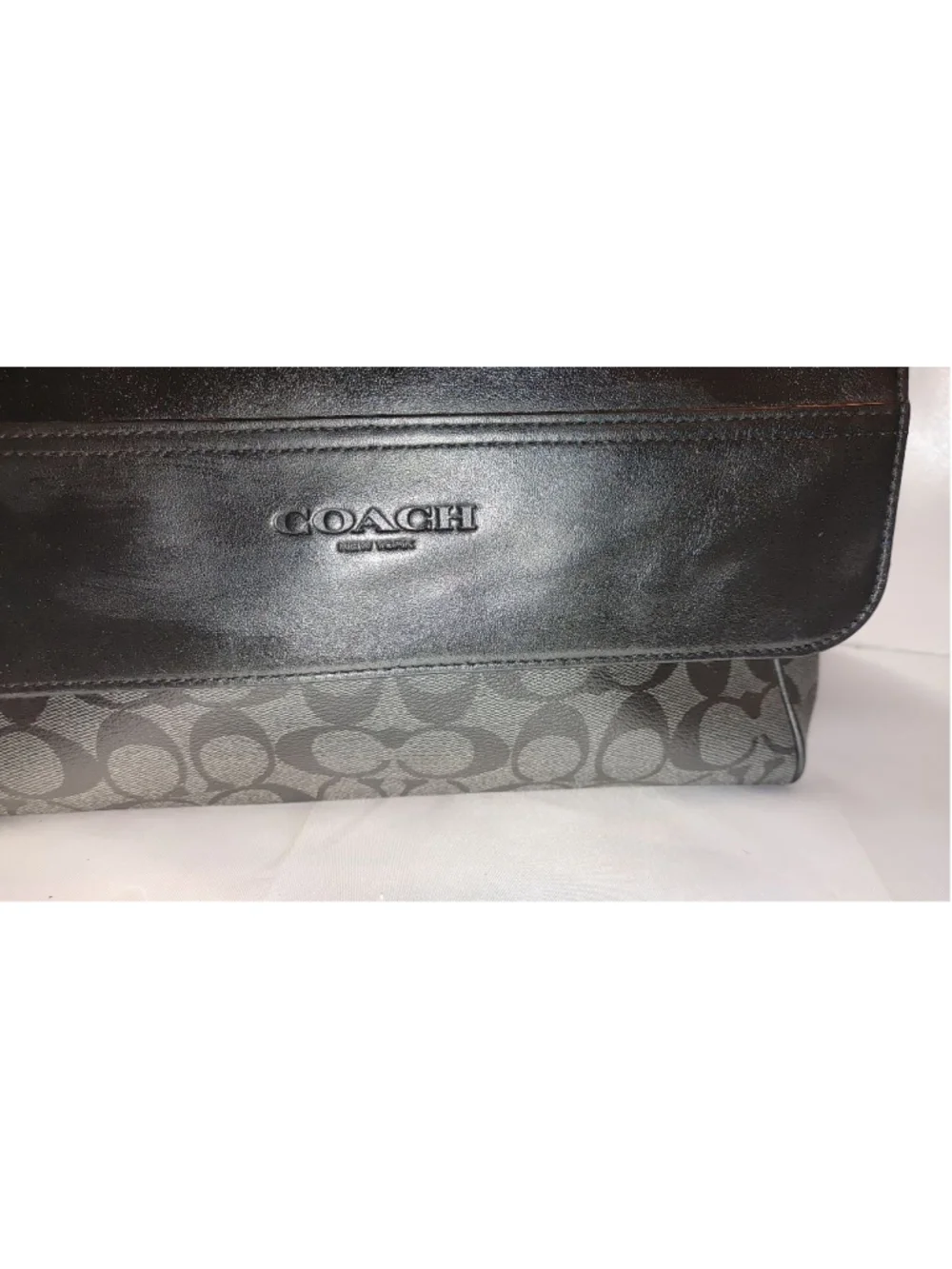 Coach Houston Map Bag in Signature Canvas